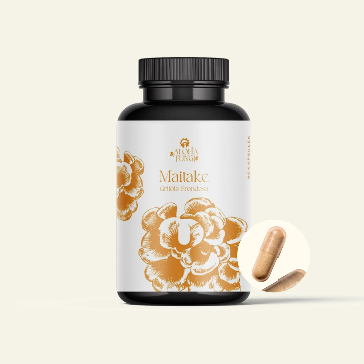 Maitake, opakowanie produktu Aloha Fungi
