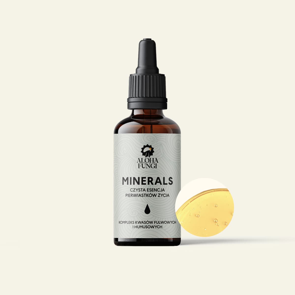Minerals, opakowanie produktu Aloha Fungi